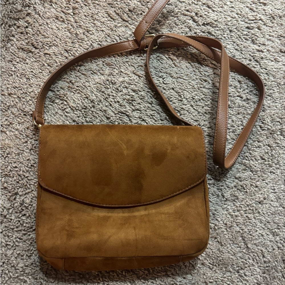 🌸3 for $10🌸 Elegant Brown Suede Crossbody Bag